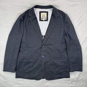 Hush Puppies Navy Blazer Jacket Mens XL Royal Timeless Classic Luxury